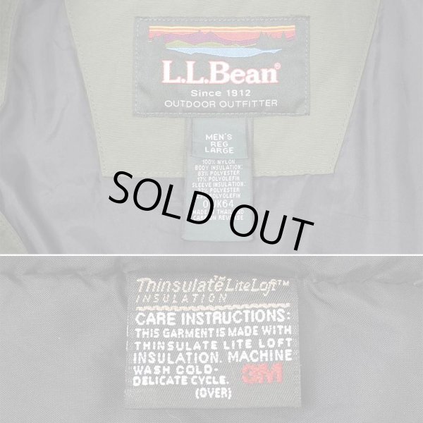 画像3: 00's L.L.Bean パデッド マウンテンパーカー "OLIVE × BLACK" (3)