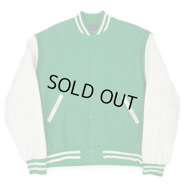 画像2: 90's NOTRE DAME レザー切り替え スタジャン "MADE IN USA" (2)