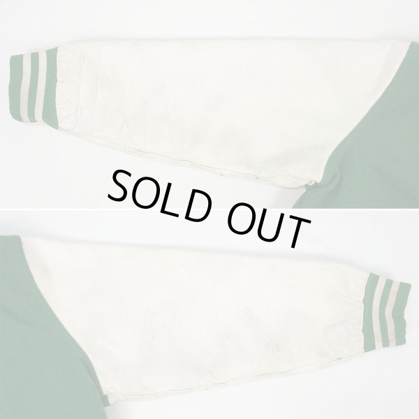 画像4: 90's NOTRE DAME レザー切り替え スタジャン "MADE IN USA" (4)