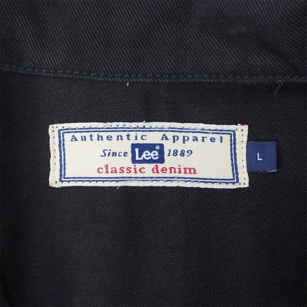 画像3: 00's Lee 7175SB ブラックデニムジャケット (3)