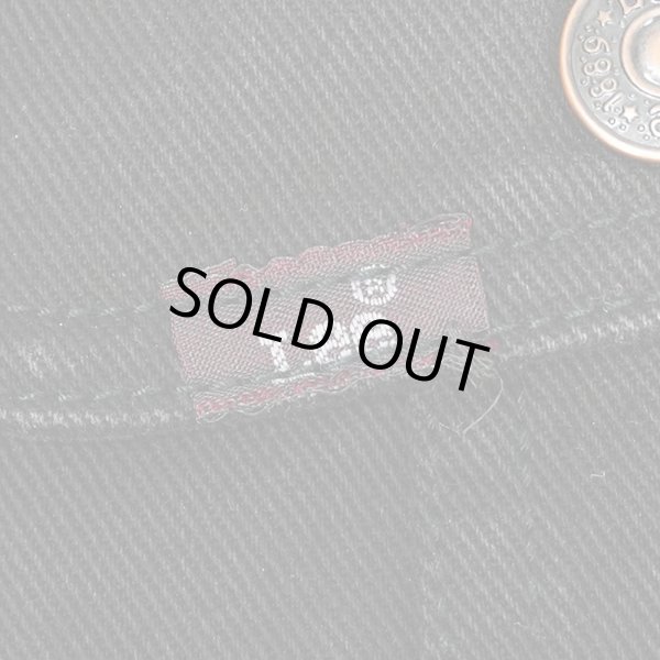 画像4: 00's Lee 7175SB ブラックデニムジャケット (4)