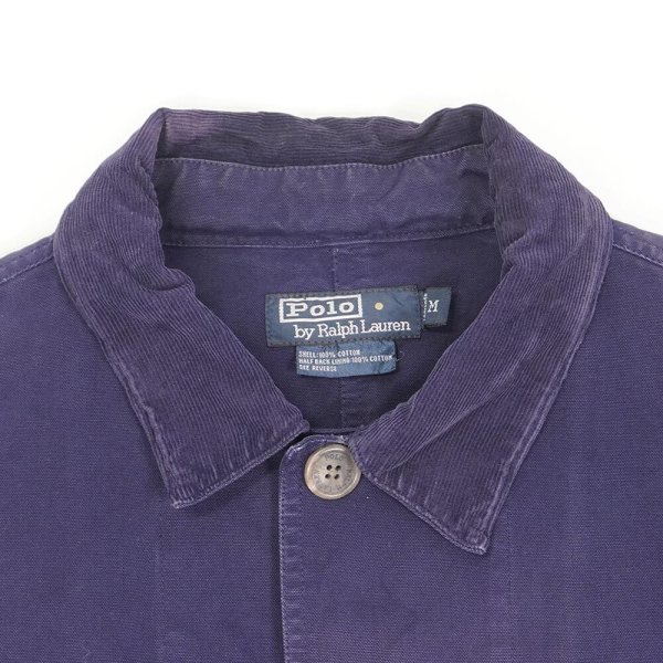 画像4: 90's Polo Ralph Lauren フィールドコート "FADE NAVY" (4)
