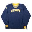 画像1: 90's Champion × US.NAVY ナイロンプルオーバー (1)