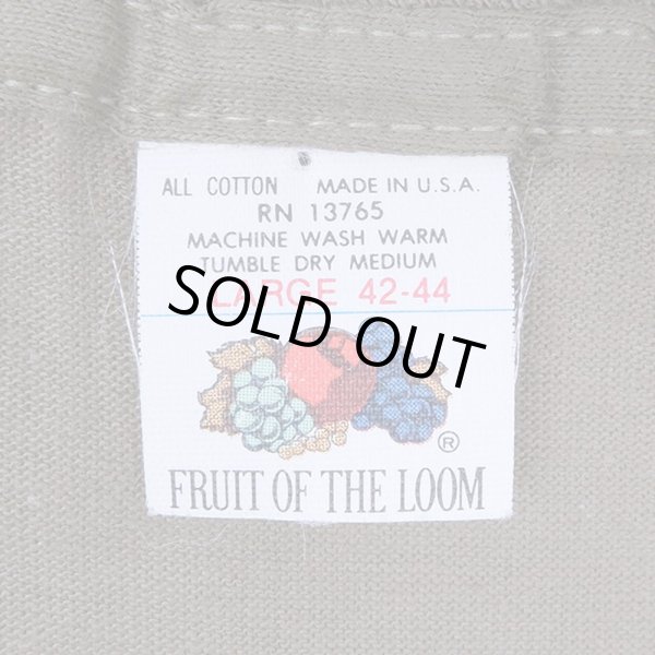 画像2: 80's Fruit of the Loom 無地Tシャツ "DEADSTOCK / MADE IN USA" (2)