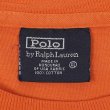 画像2: 90's Polo Ralph Lauren ロゴ刺繍 ポケットTシャツ "ORANGE" (2)