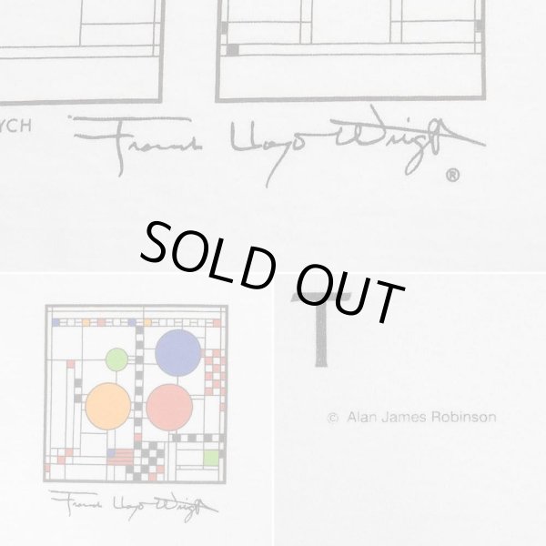 画像4: 00's LIBERTY GRAPHICS × Frank Lloyd Wright テストプリントTシャツ "DEADSTOCK" #24-20 (4)