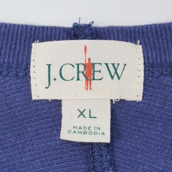 画像2: 00's J.CREW L/S コットンピケカットソー (2)