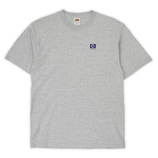 画像1: 00's Hewlett Packerd 企業ロゴ刺繍 Tシャツ (1)