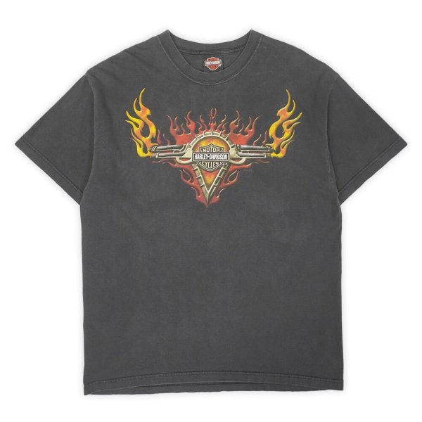 画像1: 00's HARLEY-DAVIDSON 両面プリントTシャツ "MADE IN USA" (1)