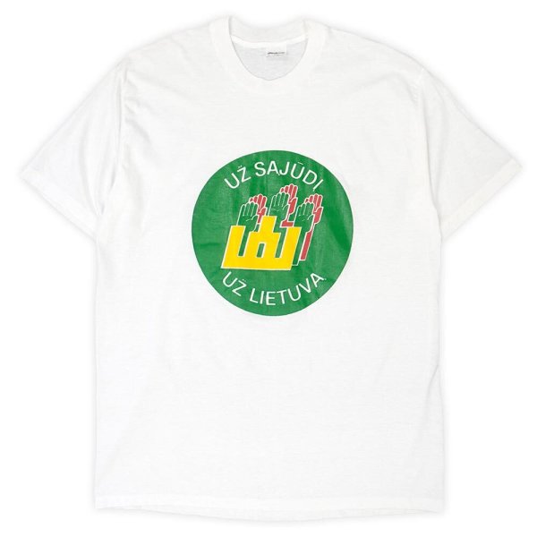 画像1: 80-90's Sajudis ロゴプリントTシャツ "DEADSTOCK / MADE IN USA" (1)