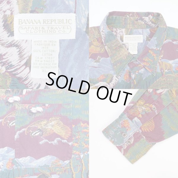 画像3: 90's Banana Republic 総柄シャツ (3)