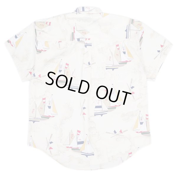 画像2: 90's CHAPS RALPH LAUREN 総柄 S/S ボタンダウンシャツ (2)