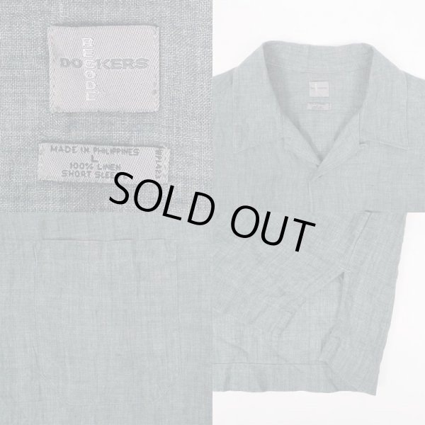 画像3: 90's DOCKERS S/S オープンカラーシャツ “LINEN” (3)