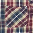 画像4: 90's ST.JOHN'S BAY ヘビーネルシャツ "BURGUNDY Plaid" (4)