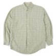 画像1: 90's Eddie Bauer ボタンダウンシャツ "白タグ / Khaki Plaid" (1)