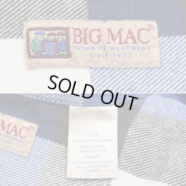 画像2: 90's BIG MAC ヘビーネルシャツ (2)