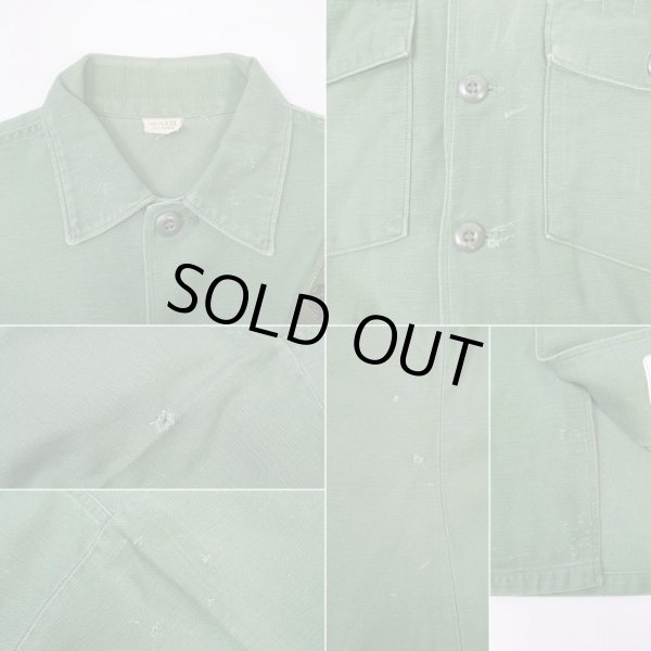 画像5: 70's US.ARMY コットンサテン ユーティリティーシャツ (5)