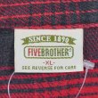 画像2: 90's FIVE BROTHER ヘビーネルシャツ "RED×BLACK" (2)
