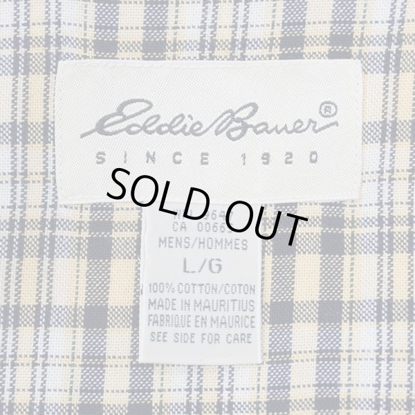 画像2: 90's Eddie Bauer ボタンダウンシャツ “Yellow Plaid” (2)