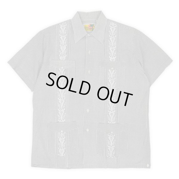 画像1: 00's The GENUINE HABAND GUAYABERA S/S ギンガムチェック柄 キューバシャツ (1)