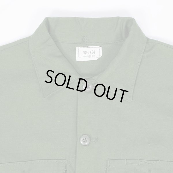 画像3: 70's US.ARMY コットンサテン ユーティリティーシャツ "DEADSTOCK" (3)