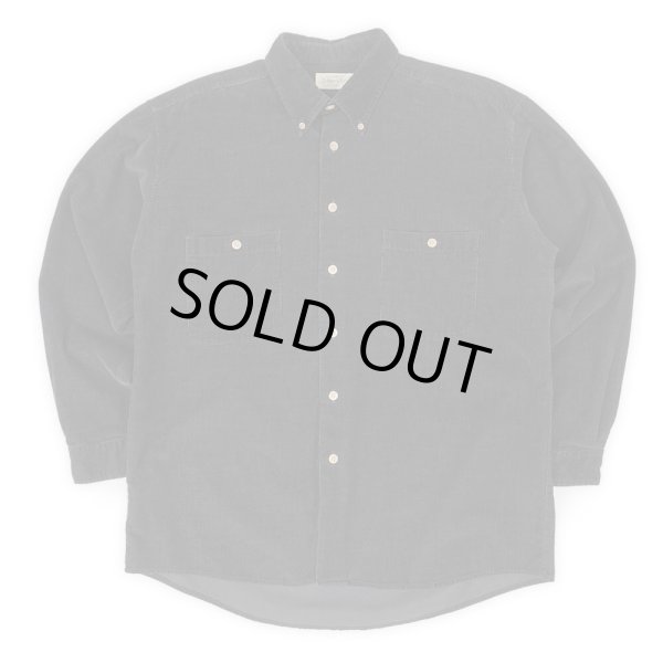 画像1: 90's ST JOHN'S BAY コーデュロイ ボタンダウンシャツ "BLACK" (1)