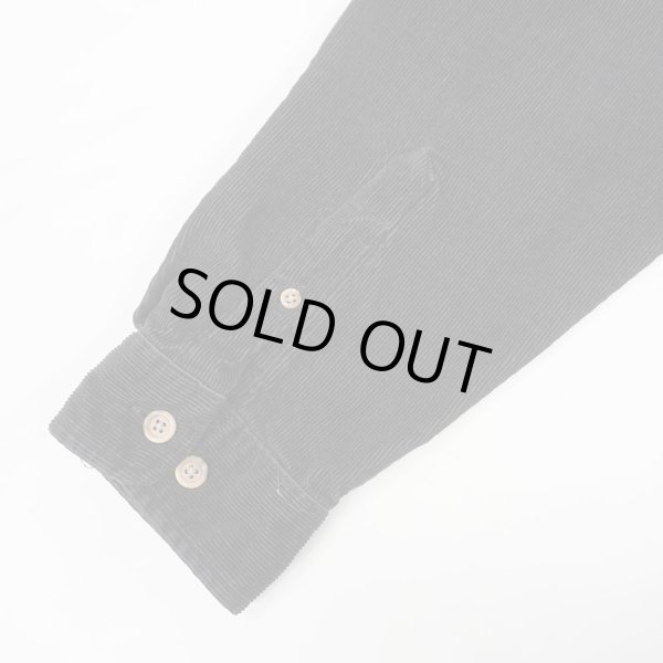 画像4: 90's ST JOHN'S BAY コーデュロイ ボタンダウンシャツ "BLACK" (4)