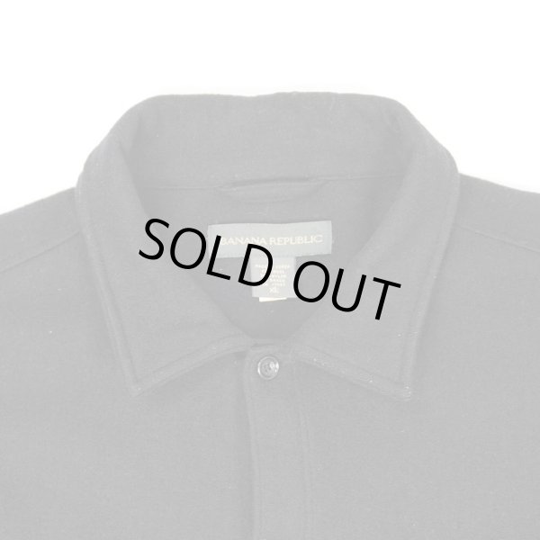 画像3: 00's Banana Republic レギュラーカラー ウールシャツ (3)