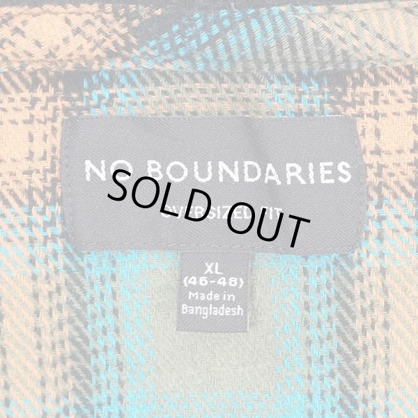 画像2: 00's NO BOUNDARIES フーディーネルシャツ "Ombre Plaid" (2)