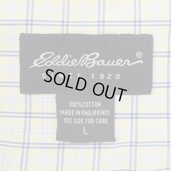 画像2: 00's Eddie Bauer ボタンダウンシャツ “Yellow Plaid” (2)