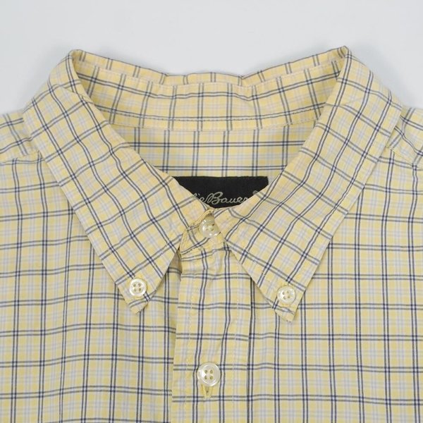 画像3: 00's Eddie Bauer ボタンダウンシャツ “Yellow Plaid” (3)