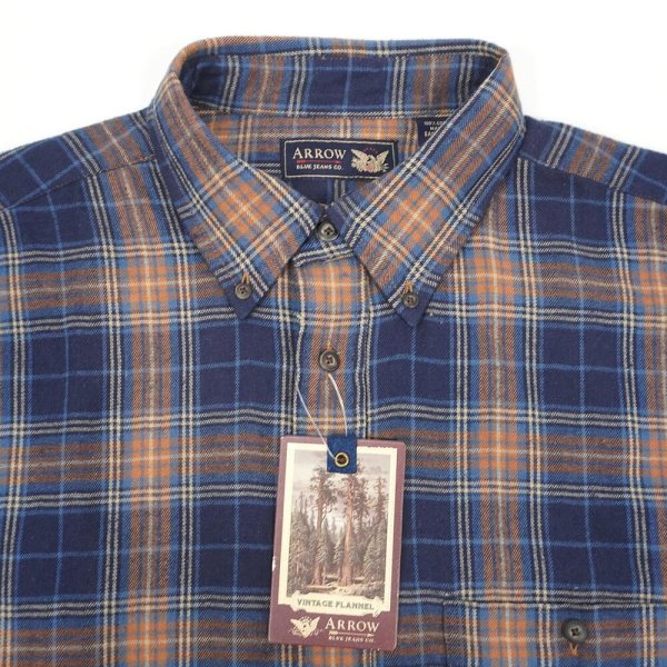 画像3: 00's ARROW フランネルボタンダウンシャツ "DEADSTOCK" (3)