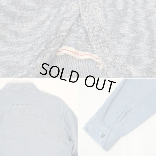 画像4: 00's RRL ベンチレーション シャンブレーシャツ "COTTON×HEMP" (4)
