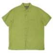 画像1: 00's Banana Republic S/S リネンシャツ “GREEN” (1)