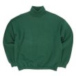 画像1: 90's TULTEX タートルネック ブランクスウェット “GREEN / MADE IN USA” (1)