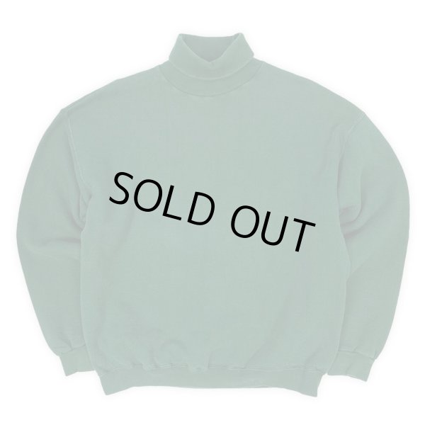 画像1: 90's TULTEX タートルネック ブランクスウェット “GREEN / MADE IN USA” (1)