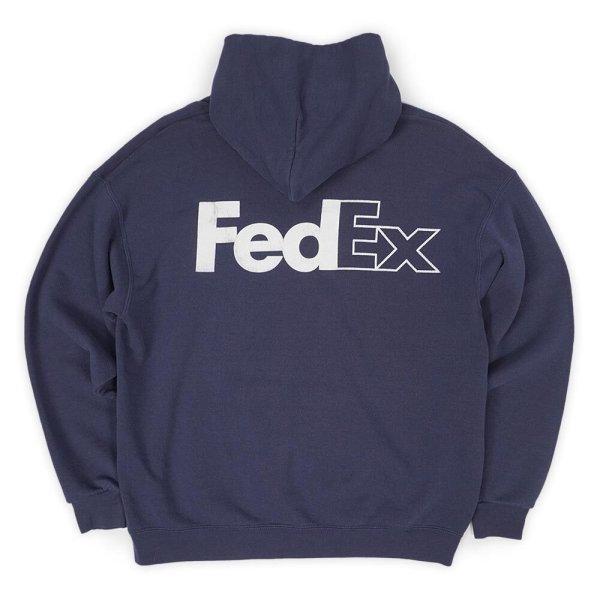 画像1: 90-00's FedEx ロゴプリント スウェットパーカー "Lee body" (1)