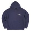 画像2: 90-00's FedEx ロゴプリント スウェットパーカー "Lee body" (2)