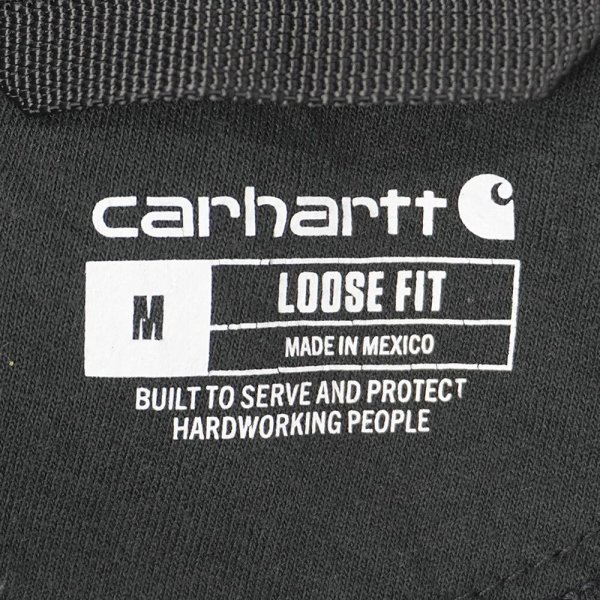 画像2: 00's Carhartt スウェットパーカー "BLACK" (2)