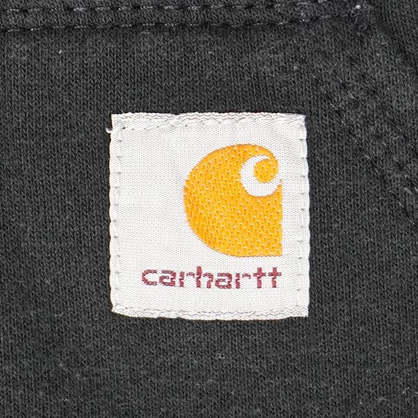 画像3: 00's Carhartt スウェットパーカー "BLACK" (3)