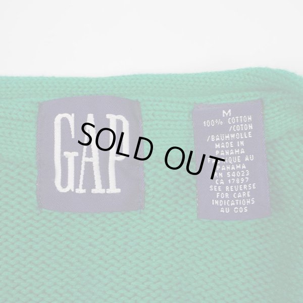 画像2: 90's OLD GAP コットンニット カーディガン (2)