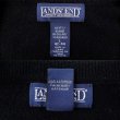 画像2: 90's LANDS' END カシミヤ Vネックニット "BLACK" (2)