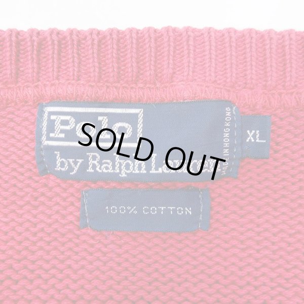 画像2: 90's Polo Ralph Lauren コットンニット “Cookie Embroidery” (2)