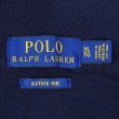 画像2: 00's Polo Ralph Lauren ハーフジップ コットンニット "NAVY" (2)