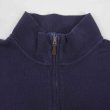 画像3: 00's Polo Ralph Lauren ハーフジップ コットンニット "NAVY" (3)