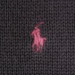 画像3: 90's Polo Ralph Lauren Vネック コットンニットベスト "BLACK" (3)