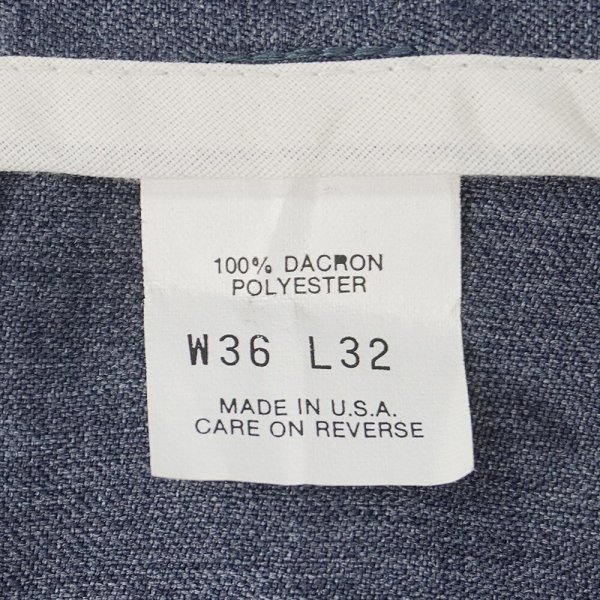 画像4: 90's Levi's アクションスラックス "MADE IN USA / HEATHER BLUE" (4)