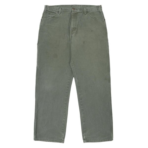 画像1: 00's Dickies ダックペインターパンツ "MOS GREEN / W36 L32" (1)