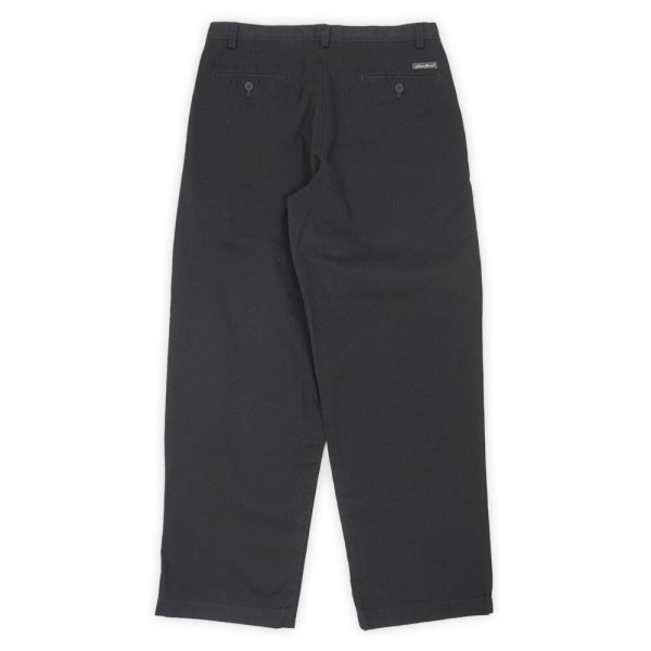 画像2: 00's Eddie Bauer 2タック チノトラウザー "BLACK / W33 L30" (2)