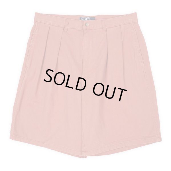 画像2: Early 90's Polo Ralph Lauren 2タック チノショーツ "PINK" (2)